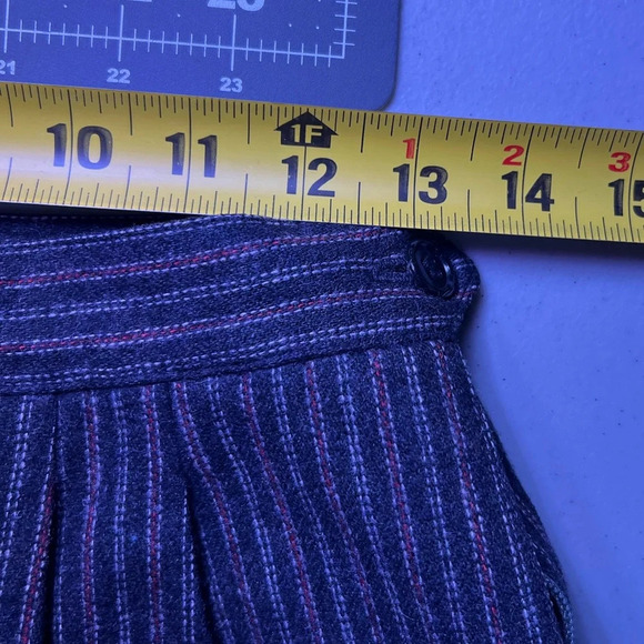 Very Special Quality Vintage Pinstriped Wool Trousers Women’s 27 X 29 - Picture 6 of 7